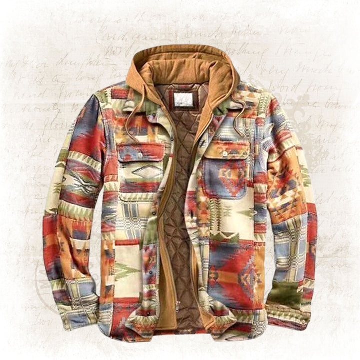 Stylish and Warm Winter Jacket - Evan-Vintage pattern-S-Nora Luxe