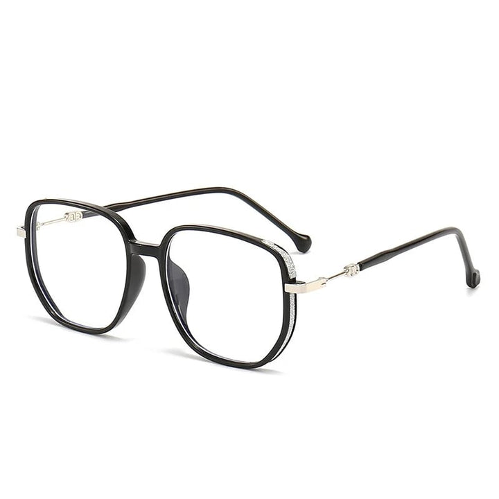 Stylish Anti-Blue Light Reading Glasses - LuxeVision-Black-+1.00-Nora Luxe