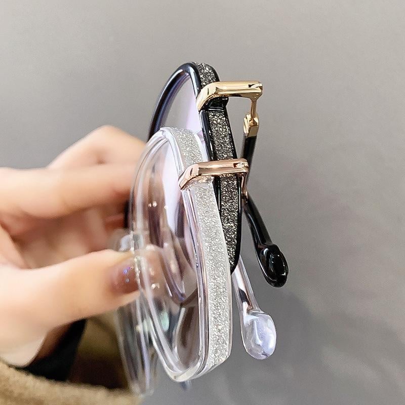Stylish Anti-Blue Light Reading Glasses - LuxeVision-Gold-+1.00-Nora Luxe