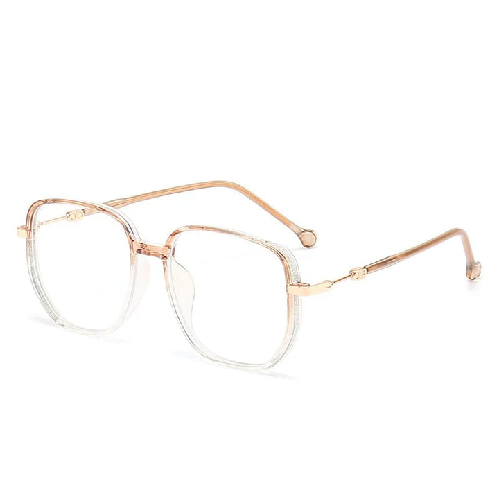 Stylish Anti-Blue Light Reading Glasses - LuxeVision-Gold-+1.00-Nora Luxe