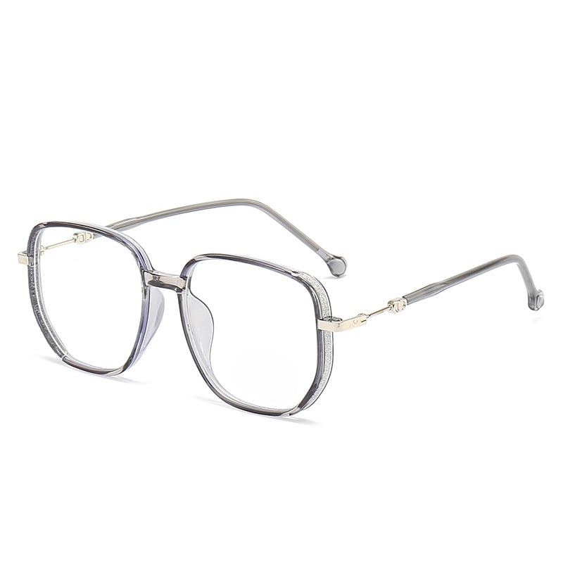 Stylish Anti-Blue Light Reading Glasses - LuxeVision-Gray-+1.00-Nora Luxe