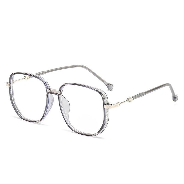 Stylish Anti-Blue Light Reading Glasses - LuxeVision-Gray-+1.00-Nora Luxe