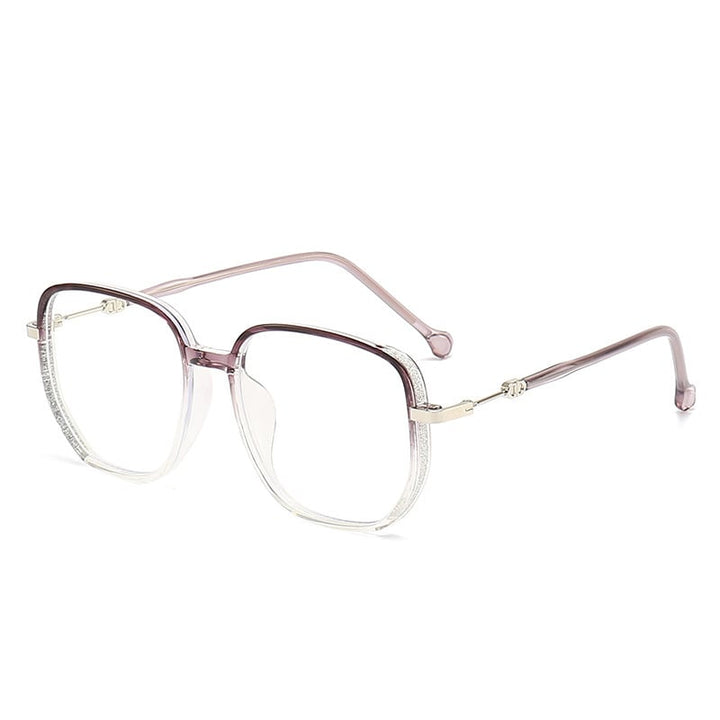 Stylish Anti-Blue Light Reading Glasses - LuxeVision-Light purple-+1.00-Nora Luxe