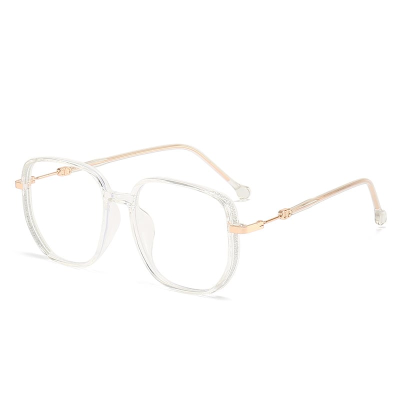 Stylish Anti-Blue Light Reading Glasses - LuxeVision-Transparent-+1.00-Nora Luxe