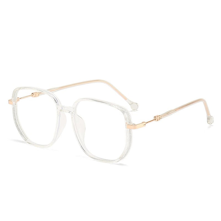 Stylish Anti-Blue Light Reading Glasses - LuxeVision-Transparent-+1.00-Nora Luxe