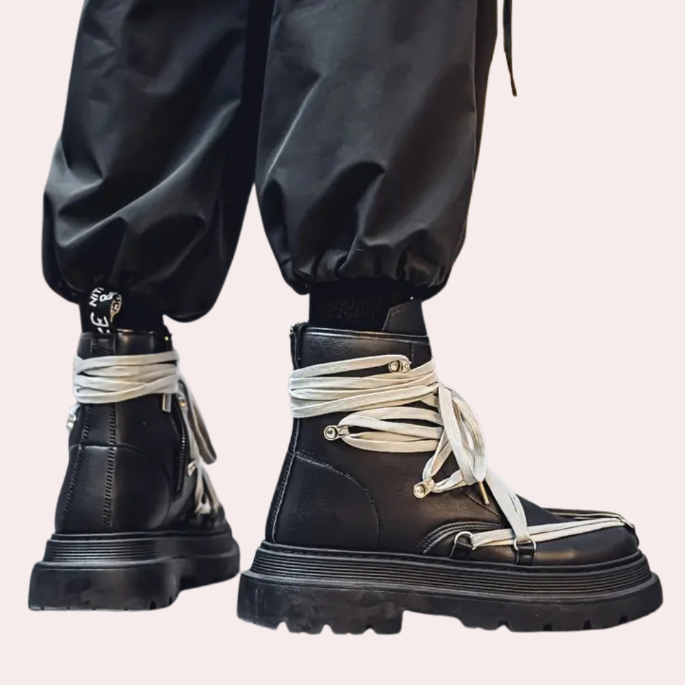 Stylish Black Men's Boots - Vince-6-Nora Luxe