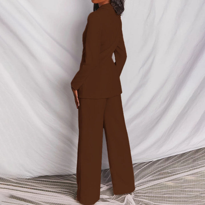 Stylish Blazer and Trouser Set - Ariane-Yellow-S-Nora Luxe