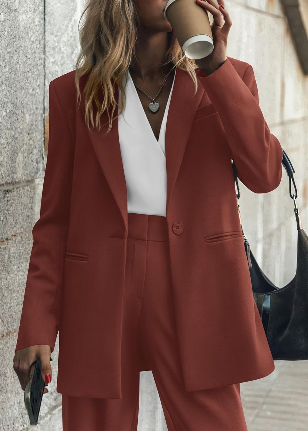 Stylish Blazer and Trouser Set - Mia-Olive Green-S-Nora Luxe