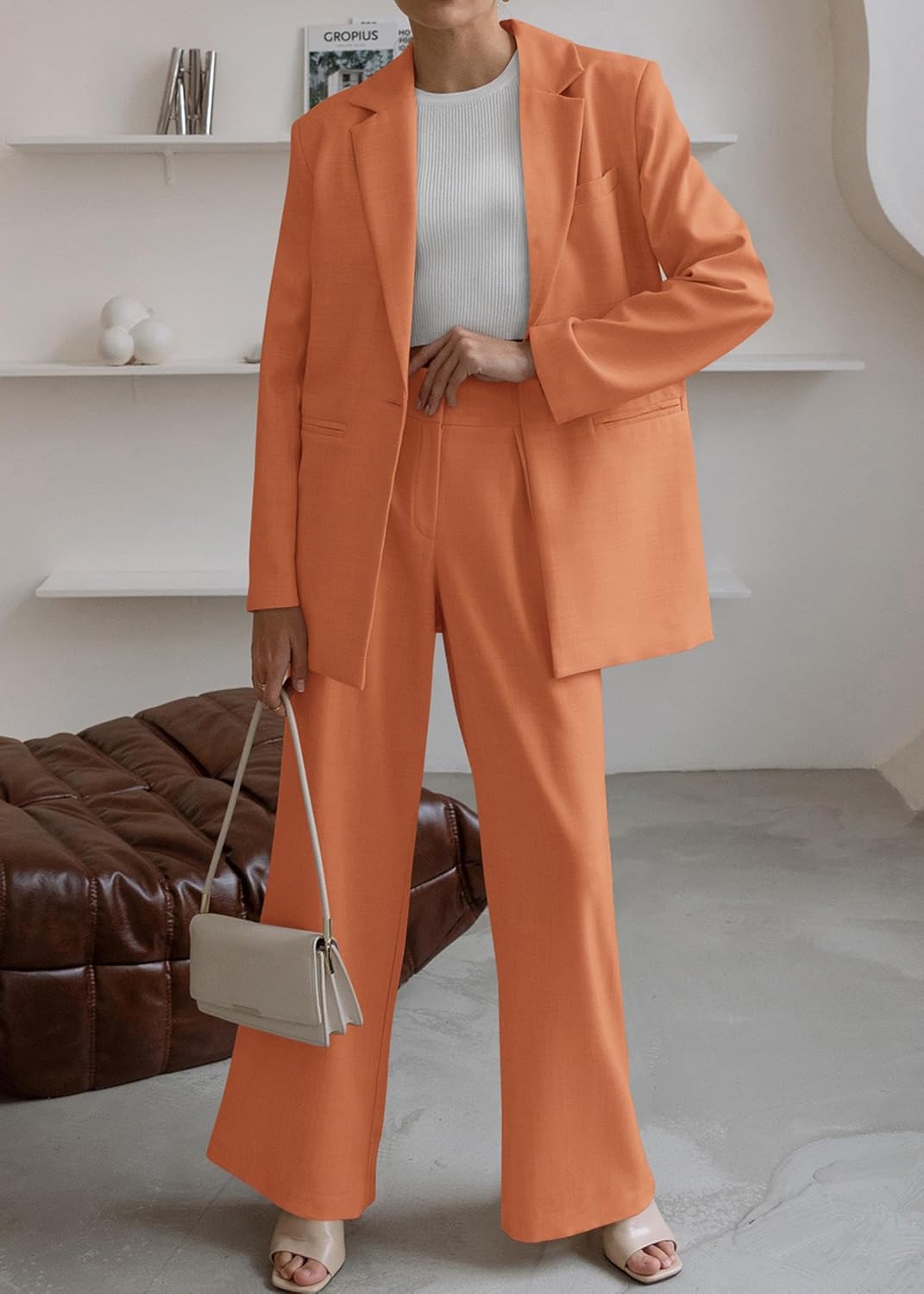 Stylish Blazer and Trouser Set - Mia-Olive Green-S-Nora Luxe