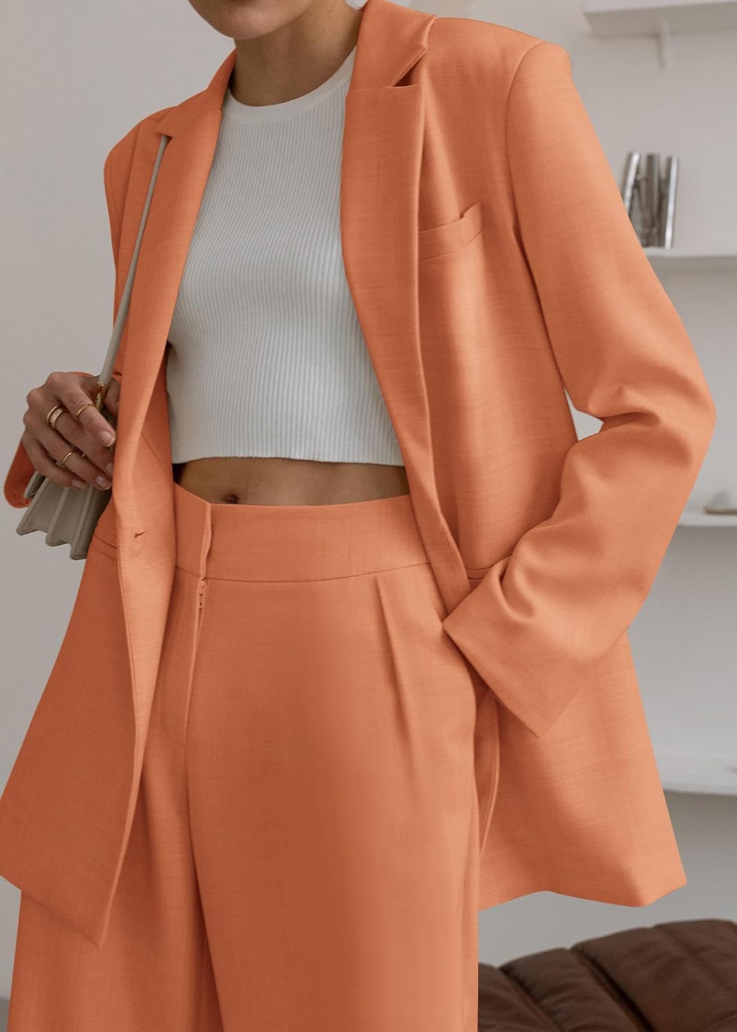 Stylish Blazer and Trouser Set - Mia-Olive Green-S-Nora Luxe