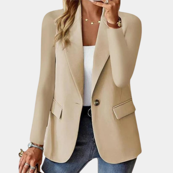 Stylish Blazer for Ladies - Juliette-Apricot-XS-Nora Luxe