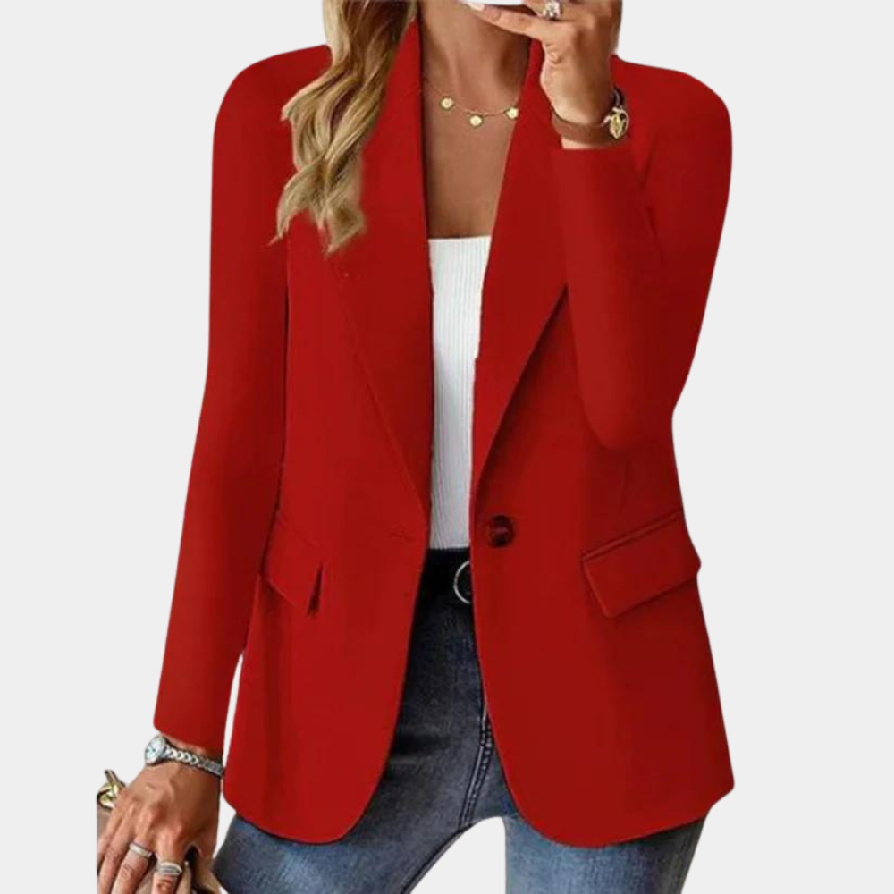 Stylish Blazer for Ladies - Juliette-Red-XS-Nora Luxe