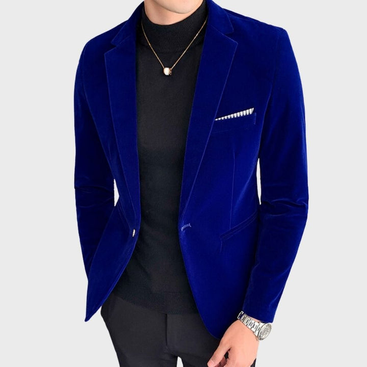 Stylish Blazer for Men - Hugo-Blue-M-Nora Luxe