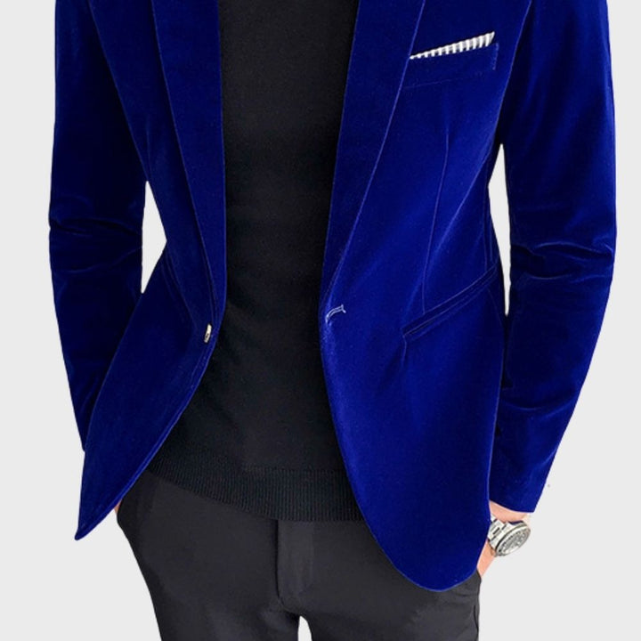 Stylish Blazer for Men - Hugo-Bordeaux Red-M-Nora Luxe
