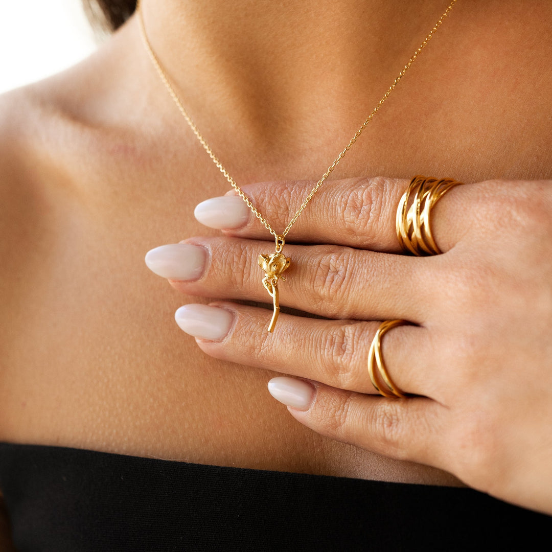 Stylish Branched Ring - Nora-Gold-Nora Luxe