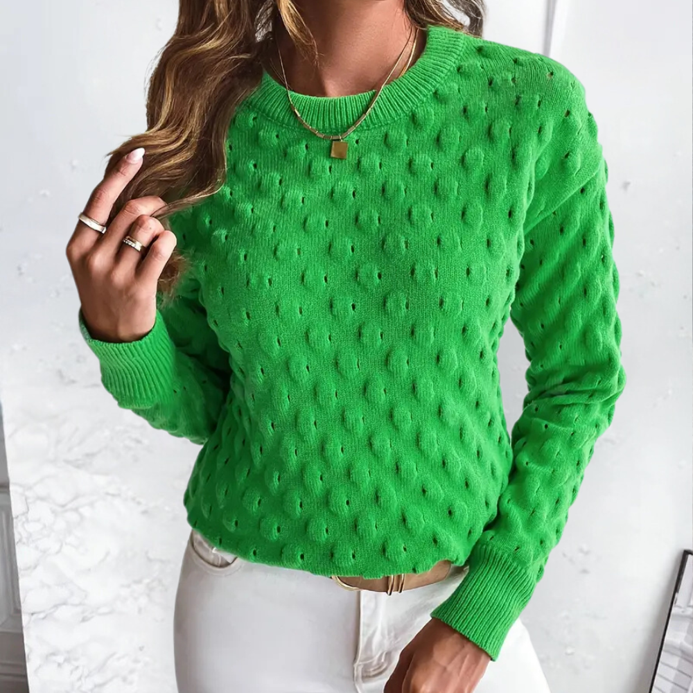 Stylish Cashmere Women's Sweater - Noa-Green-XS-Nora Luxe
