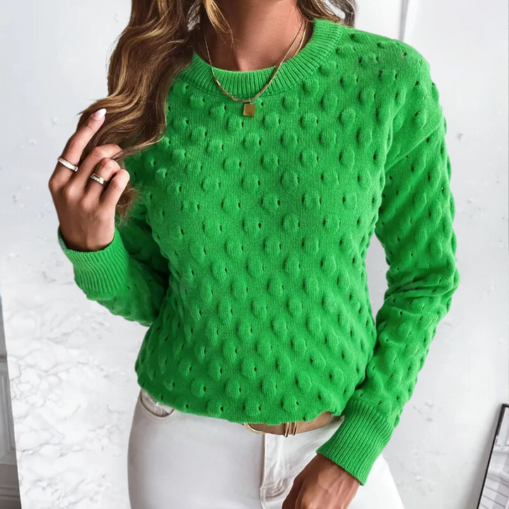 Stylish Cashmere Women's Sweater - Noa-Green-XS-Nora Luxe
