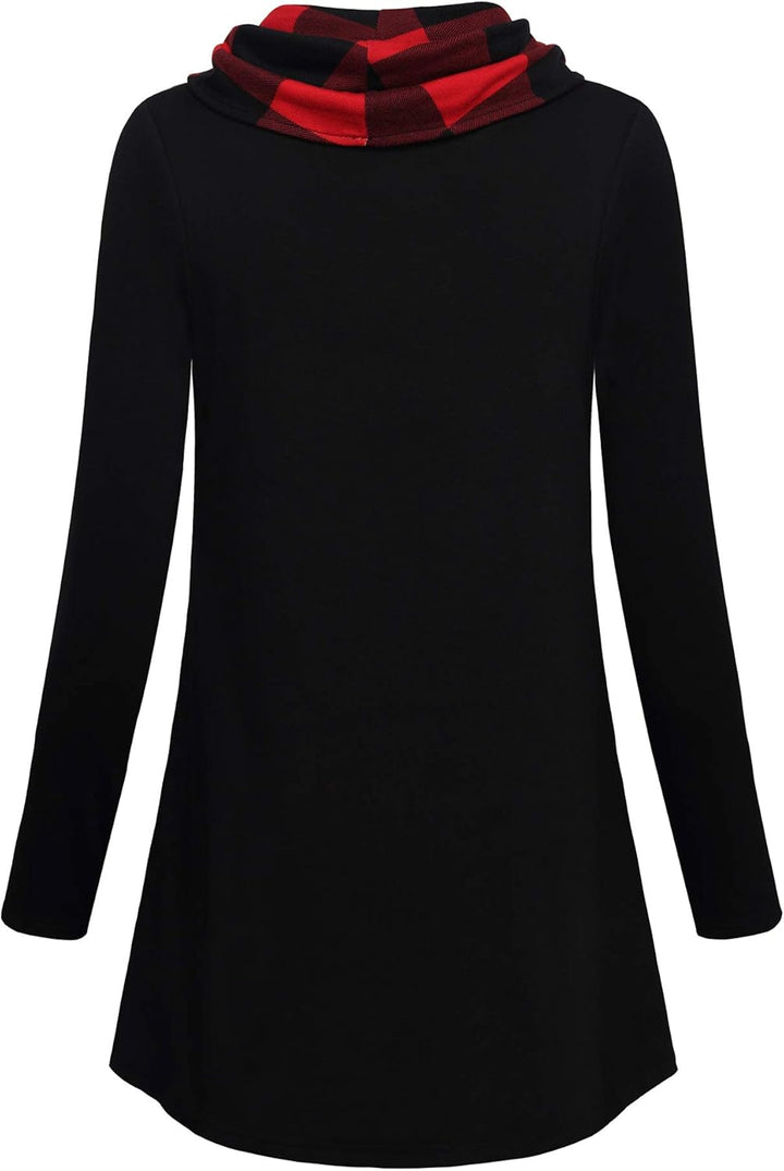 Stylish Color Block Pullover Sweatshirt for Ladies - Bella-Black-S-Nora Luxe