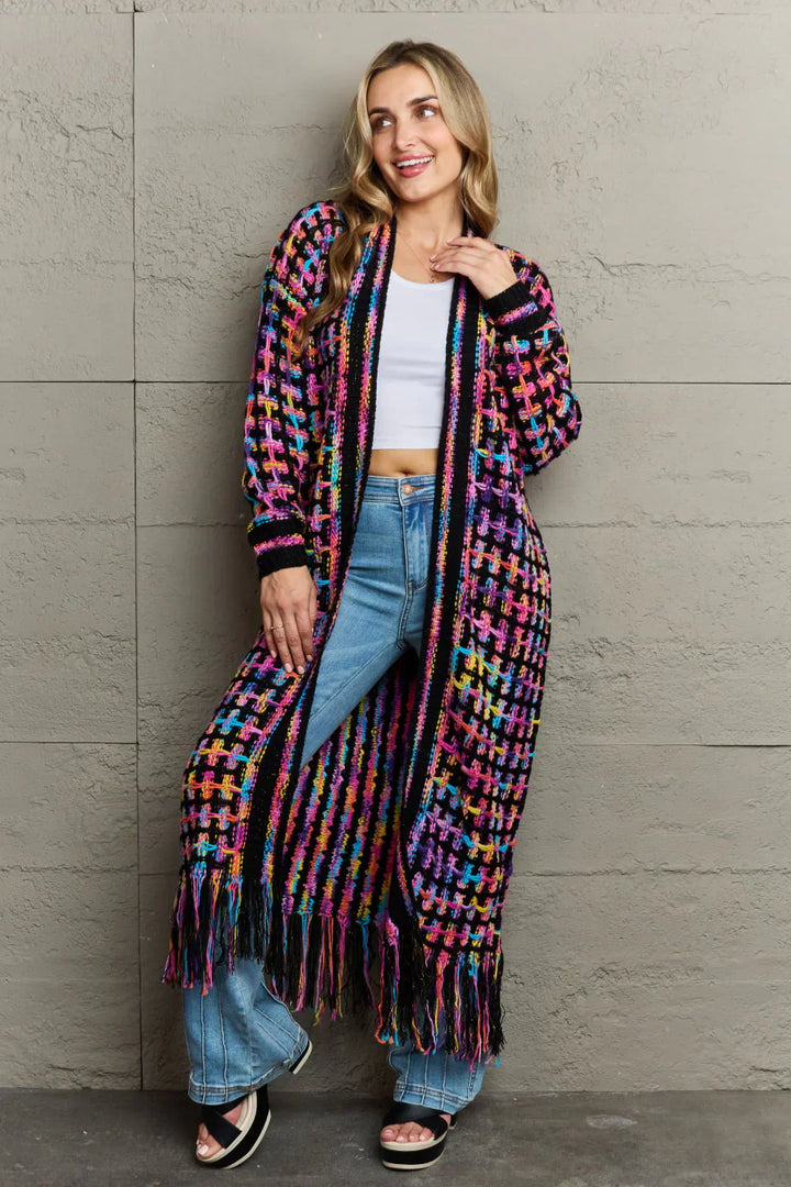 Stylish Colored Cardigan for Women - Aurora-Multicolored-S-Nora Luxe