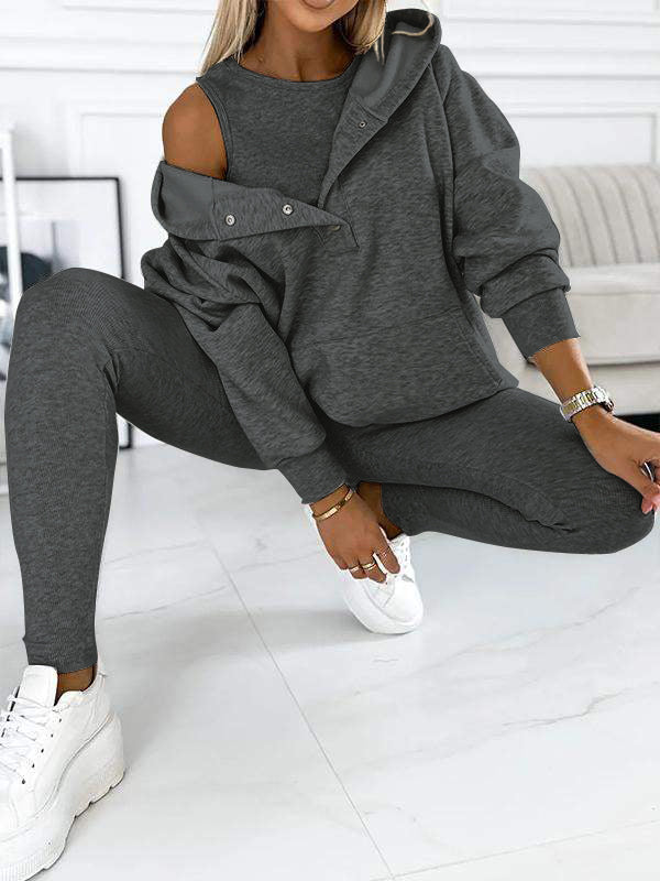 Stylish Comfort Set for Ladies – Elvira-Light grey-S-The Livary