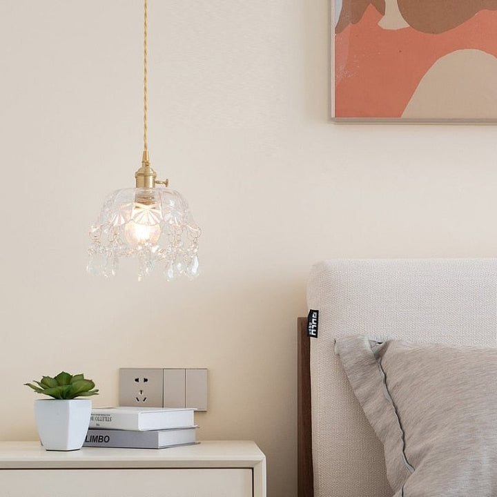 Stylish Crystal Pendant Lamp - Elara-Nora Luxe