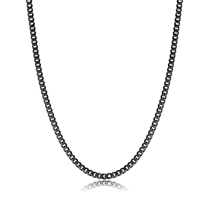 Stylish Cuban Link Necklace - Noah-Black-0.12 in-Nora Luxe