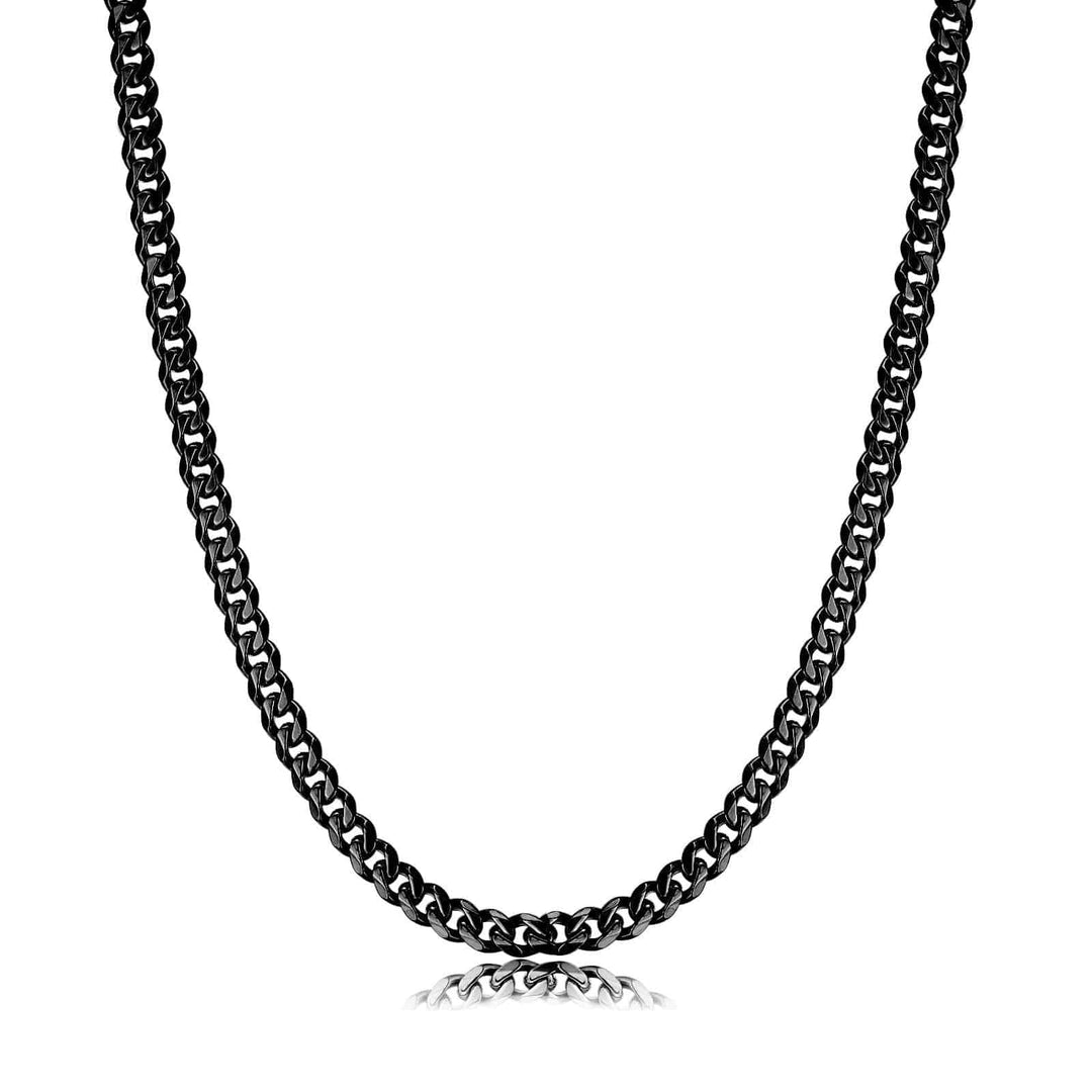 Stylish Cuban Link Necklace - Noah-Black-0.20 in-Nora Luxe
