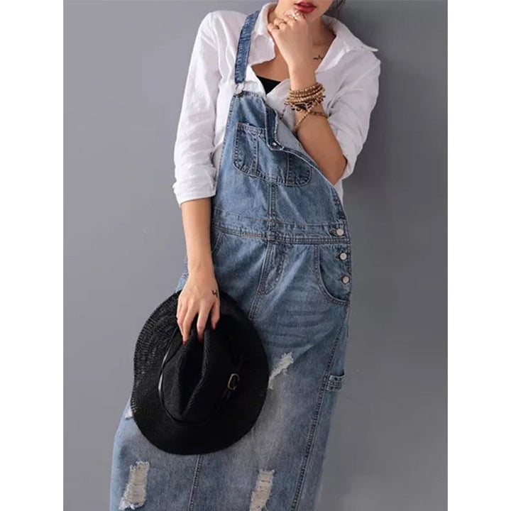 Stylish Denim Dress - Eliza-S-Nora Luxe