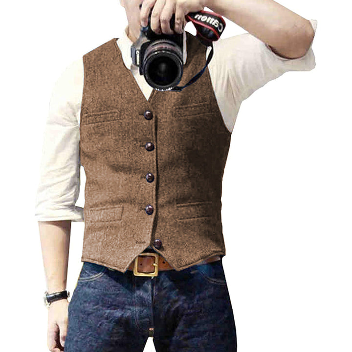 Stylish Denim Gilet for Men - Mason-Brown-XS-Nora Luxe