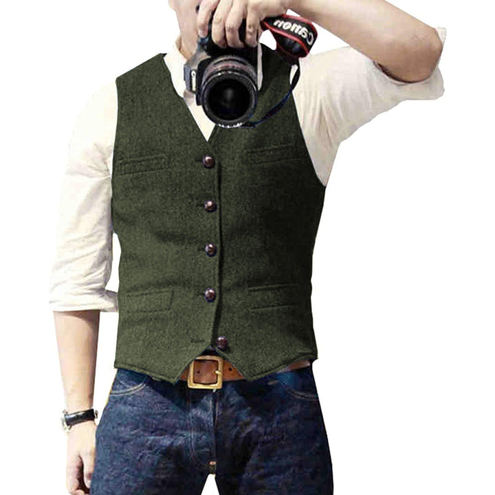 Stylish Denim Gilet for Men - Mason-Green-XS-Nora Luxe