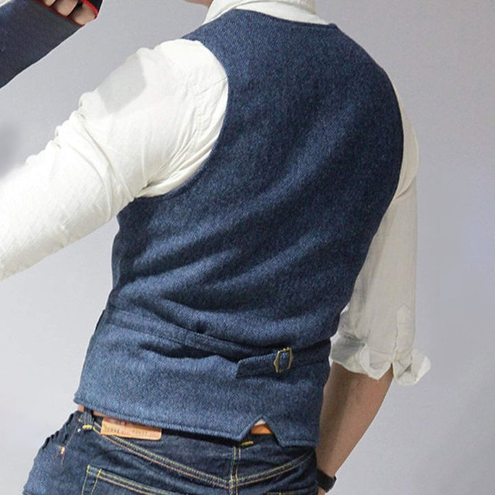 Stylish Denim Gilet for Men - Mason-Heavenly blue-XS-Nora Luxe