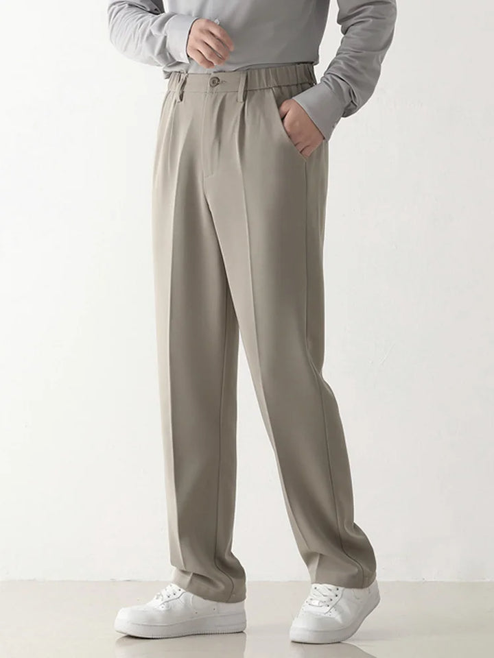 Stylish Draped Men's Trousers - Finn-Black-S-Nora Luxe