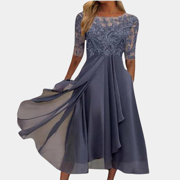 Stylish Dress - Viviana-Purple-S-Nora Luxe