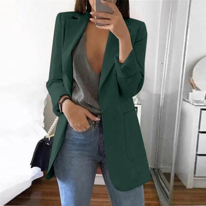 Stylish Elegant Streetwear Blazer - Serena-Dark Green-S-Nora Luxe