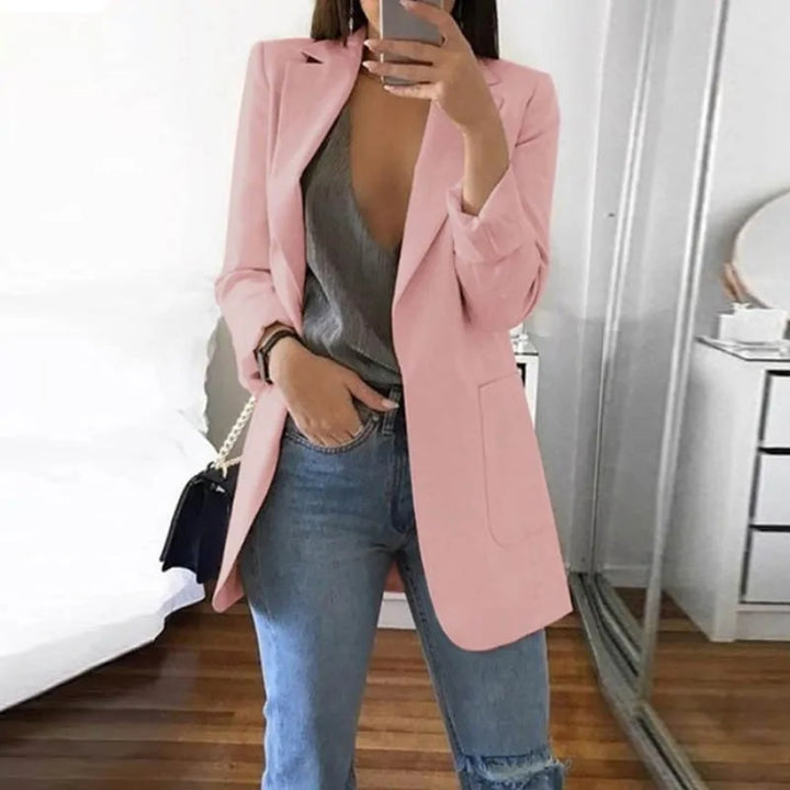Stylish Elegant Streetwear Blazer - Serena-Pink-S-Nora Luxe