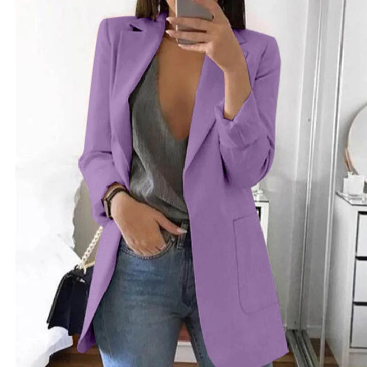 Stylish Elegant Streetwear Blazer - Serena-Purple-S-Nora Luxe