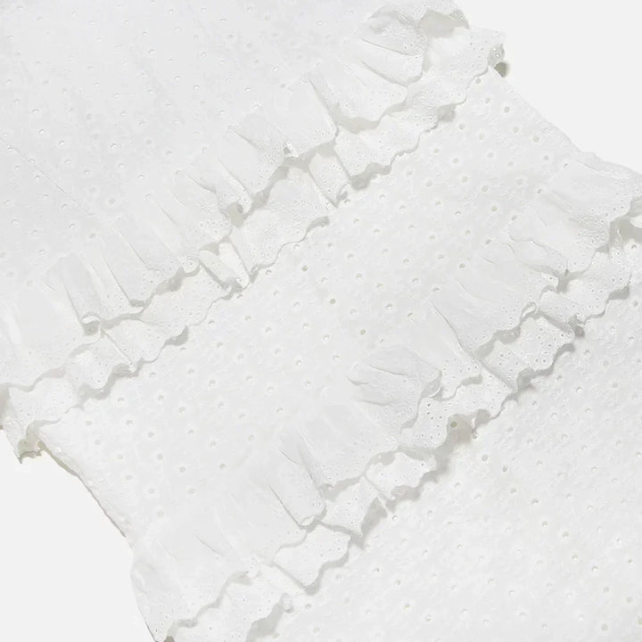 Stylish Embroidered Camisole Maxi Dress in White - Alina-XS-Nora Luxe