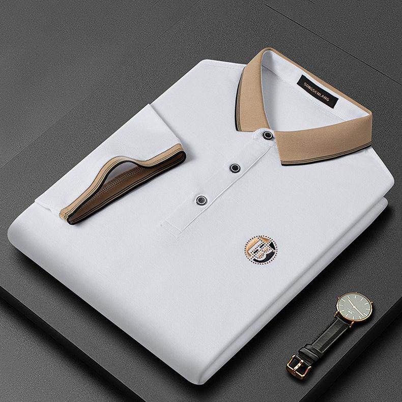 Stylish Embroidered Polo Shirt - Oliver-White-S-Nora Luxe
