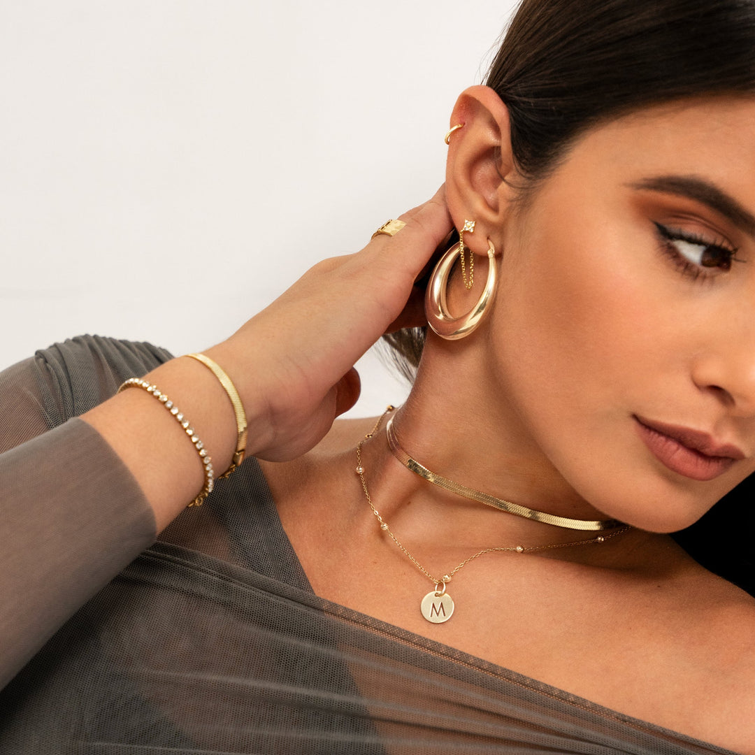 Stylish Flat Chain - Helena-Gold-Nora Luxe
