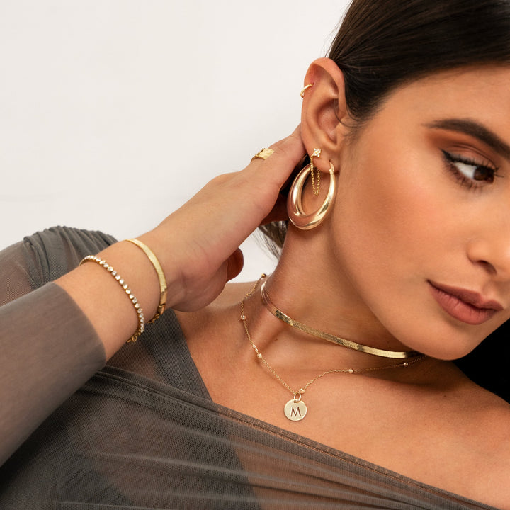 Stylish Flat Chain - Helena-Gold-Nora Luxe
