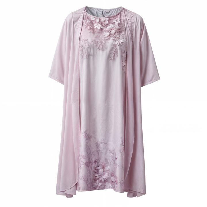 Stylish Floral A-Line Dress with Waistcoat for Women – Miray-Blue Star-M-Nora Luxe