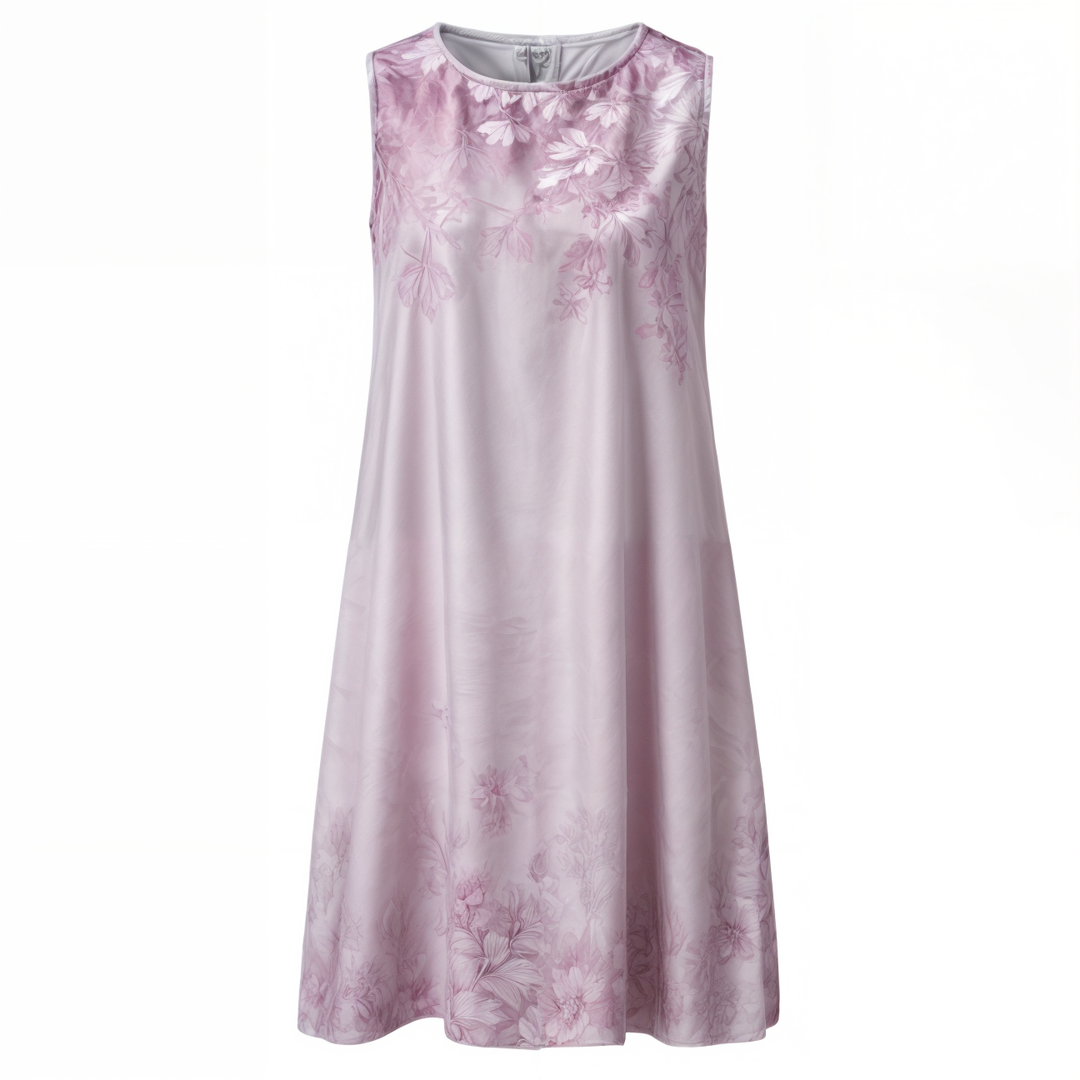Stylish Floral A-Line Dress with Waistcoat for Women – Miray-Blue Star-M-Nora Luxe