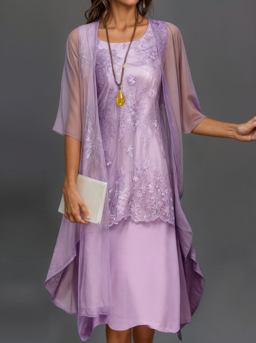 Stylish Floral A-Line Dress with Waistcoat for Women – Miray-Hyacinth-M-Nora Luxe