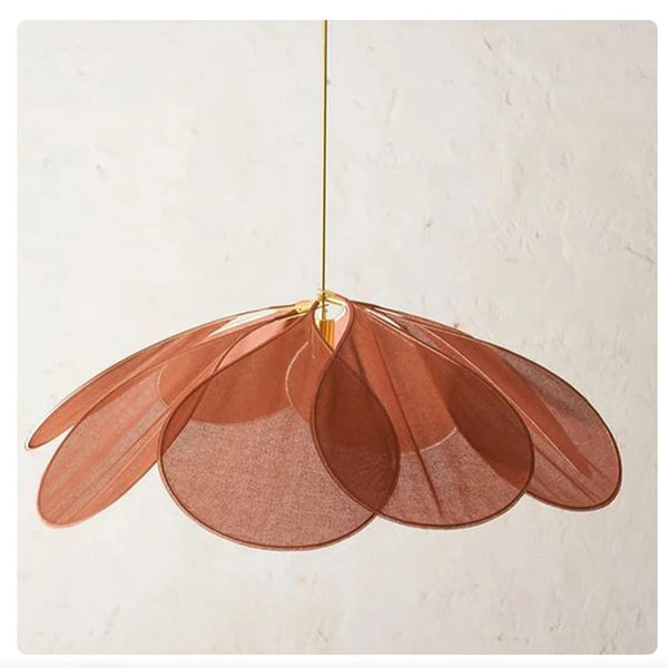 Stylish Flower-Shaped Pendant Lamp - Petalume-Dark brown-S (50 cm x 100 cm)-The Livary