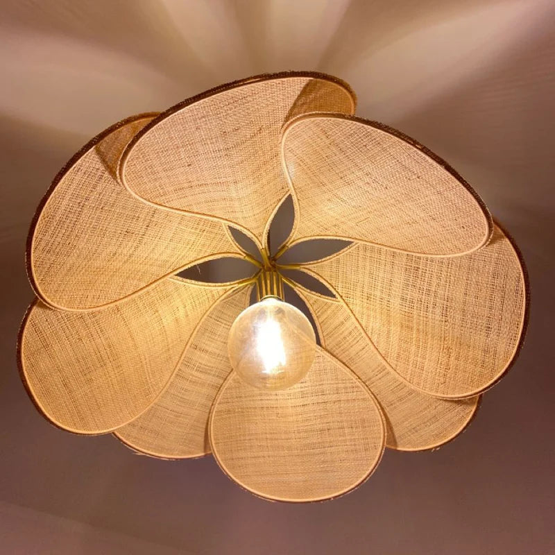 Stylish Flower-Shaped Pendant Lamp - Petalume-Light brown-S (50 cm x 100 cm)-The Livary
