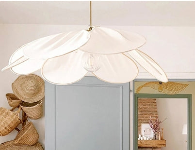 Stylish Flower-Shaped Pendant Lamp - Petalume-White-S (50 cm x 100 cm)-The Livary