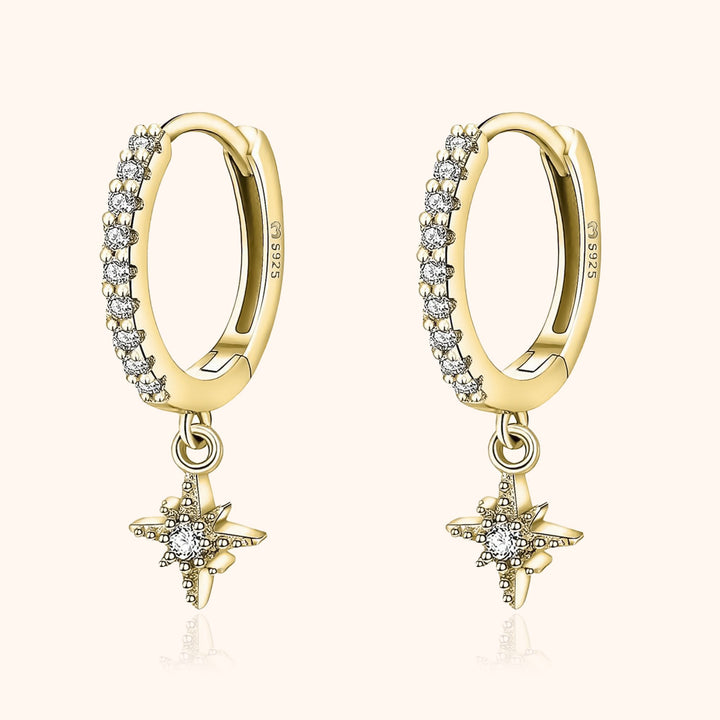 Stylish Galaxy Earrings - Celestia-Gold-Nora Luxe