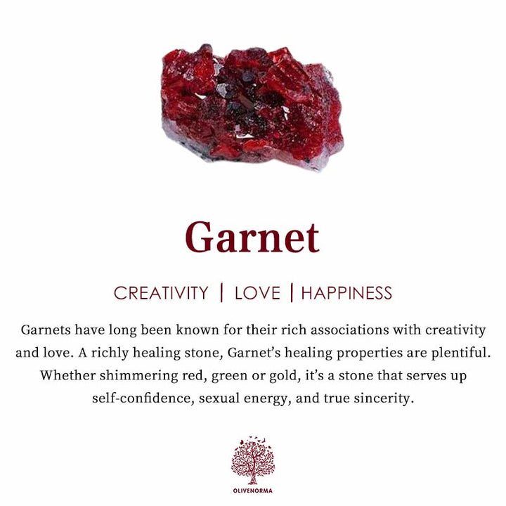 Stylish Garnet Birthstone Jewelry Set - Liora-Earrings-Nora Luxe