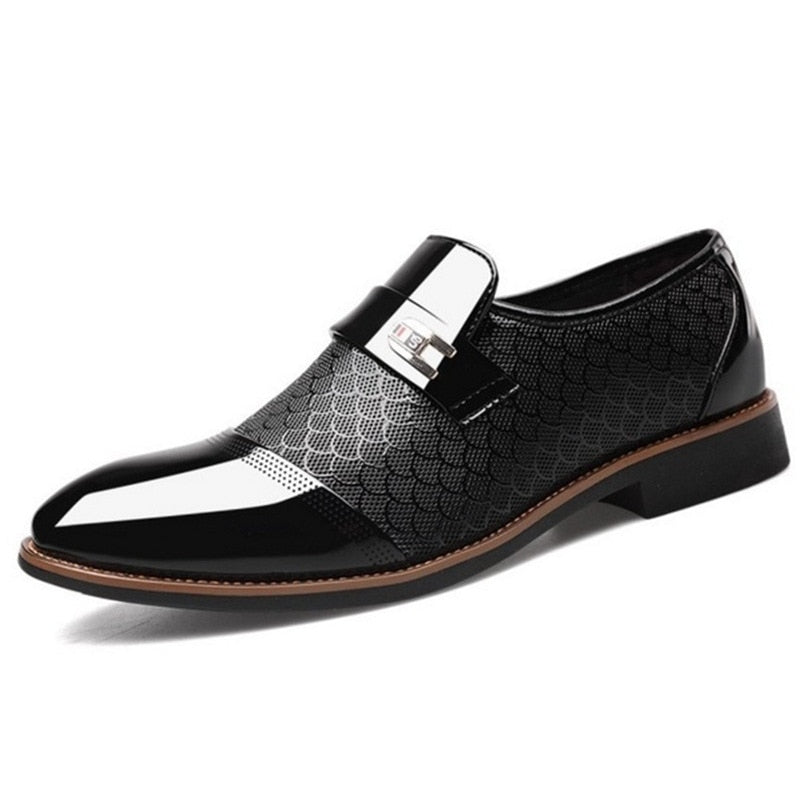 Stylish Glossy Men's Shoes - Hudson-Black-6.5-Nora Luxe