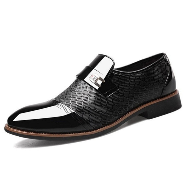 Stylish Glossy Men's Shoes - Hudson-Black-6.5-Nora Luxe